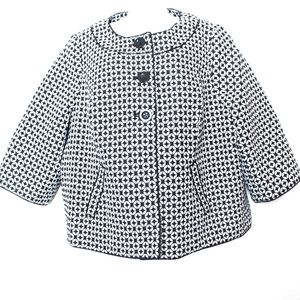 Lane Bryant Jackets & Coats - Lane Bryant Black & White Geometric Waist Coat Lane Bryant Jackets & Coats - Lane Bryant Black & White Geometric Waist Coat